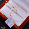 Rose gold hoop earrings #67921