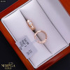 Rose gold hoop earrings #67653