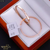 Rose gold hoop earrings #67928