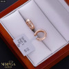 Rose gold hoop earrings #66183