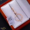 Rose gold hoop earrings #68042