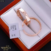 Rose gold hoop earrings #67932