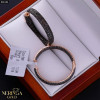 Rose gold hoop earrings #66184