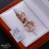 Rose gold hoop earrings #66188