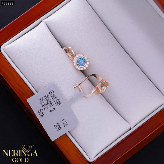 Rose gold children earrings #66282