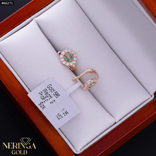 Rose gold children earrings #66271