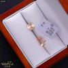 Rose gold stud earrings #68065