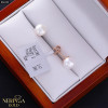 Rose gold stud earrings #66339