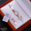 Rose gold earring #66217