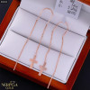 Rose gold earring #68046