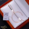 Rose gold earring #66195