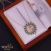 Rose gold necklace set #61965