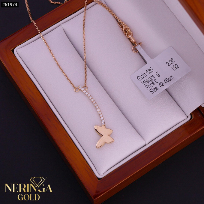 Rose gold necklace set #61974 Rose gold necklace set #61974