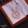 Rose gold necklace set #61987