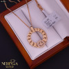 Rose gold necklace set #61989