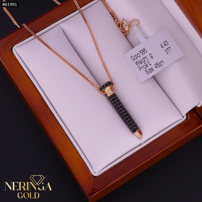 Rose gold necklace set #61991
