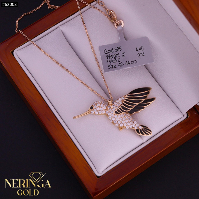 Rose gold necklace set #62003