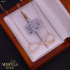 Rose gold necklace set #62022