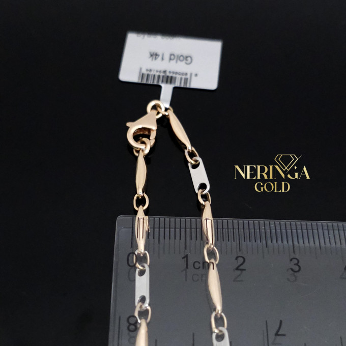 White rose gold chain #62067