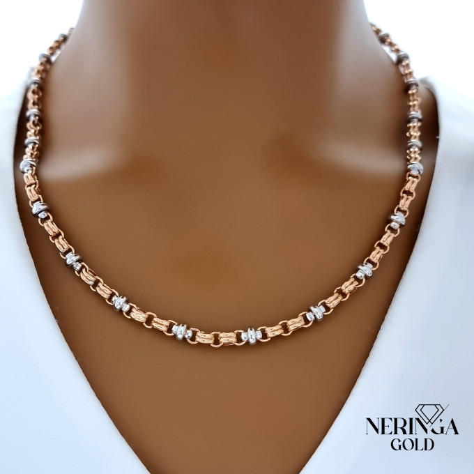 White rose gold chain #62068