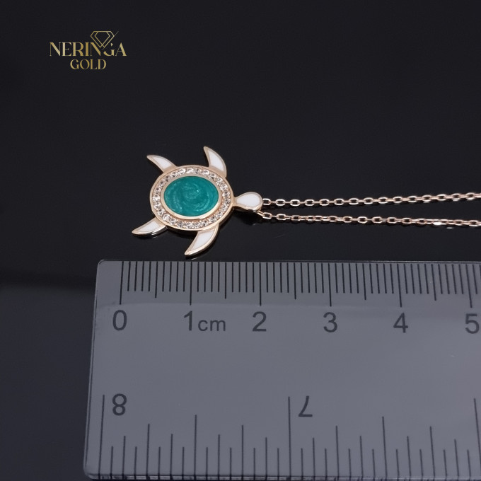 Rose gold necklace set #61995