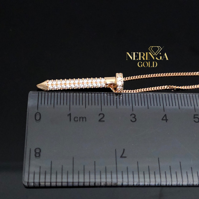 Rose gold necklace set #61992