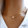 Rose gold necklace set #63266