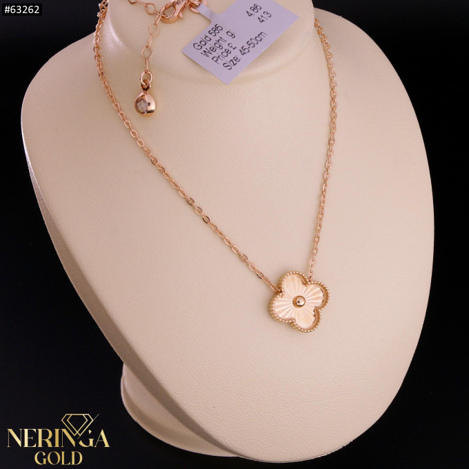 Rose gold necklace set #63262