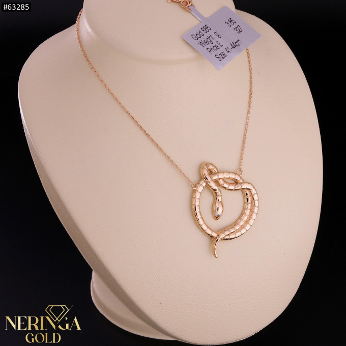 Rose gold necklace set #63285