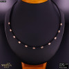Rose rubber gold rubber necklace #63368