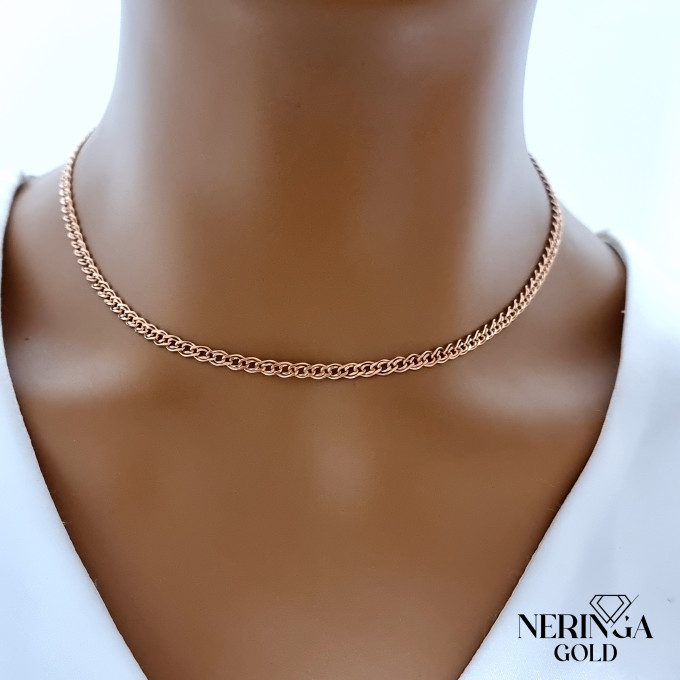 Rose gold chain #63562