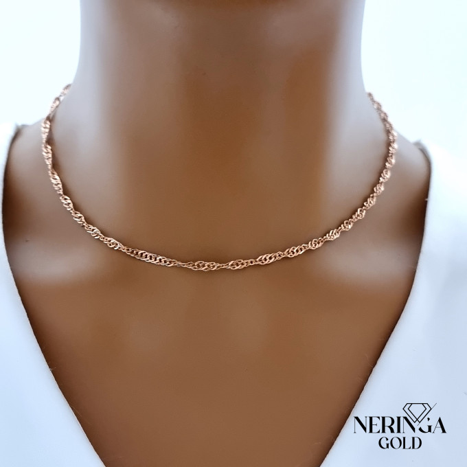 Rose gold chain #63521