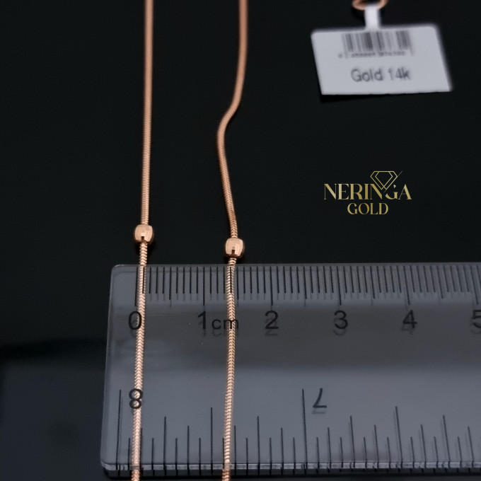 Rose gold necklace set #63599