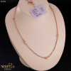 Rose gold necklace set #63599