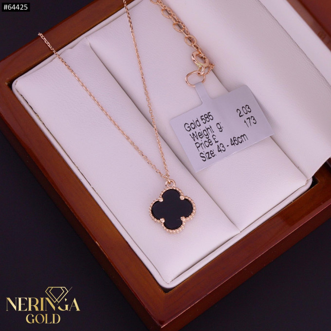 Rose gold necklace set #64425