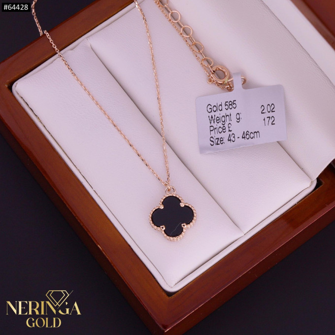 Rose gold necklace set #64428