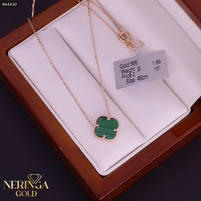 Rose gold necklace set #64430