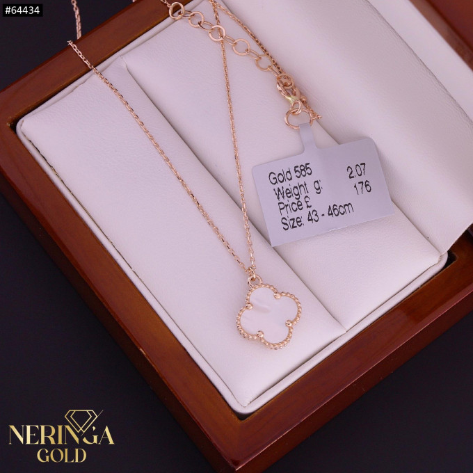 Rose gold necklace set #64434