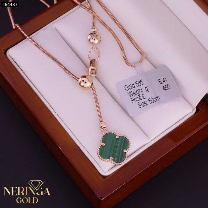 Rose gold necklace set #64437