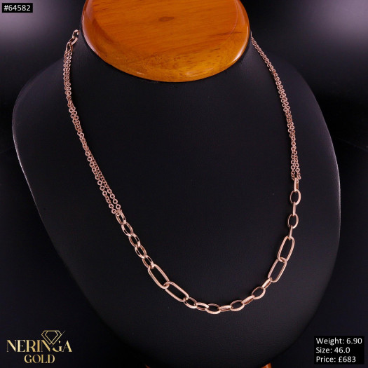 Rose gold chain #64582