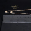 Rose gold necklace set #64851
