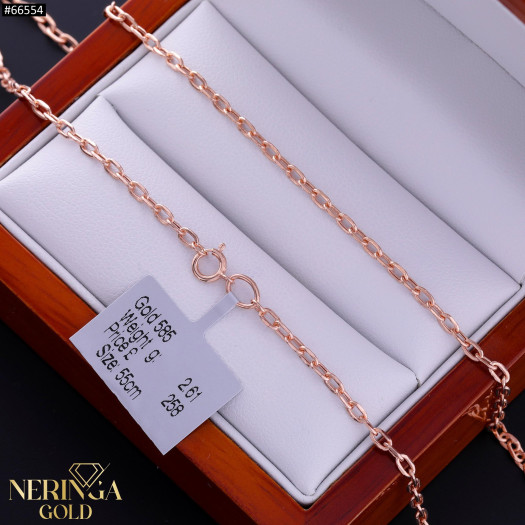Rose gold chain #66554