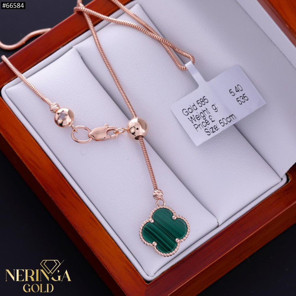 Rose gold necklace set #66584