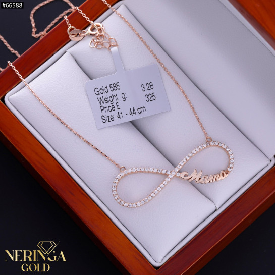 Rose gold necklace set #66588