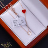 Rose gold necklace set #66594