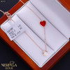 Rose gold necklace set #66595