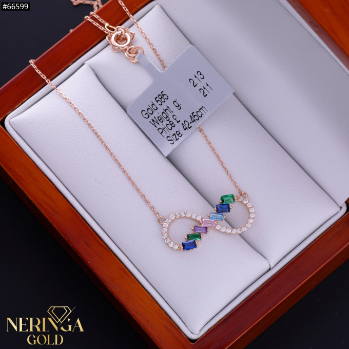 Rose gold necklace set #66599 Rose gold necklace set #66599