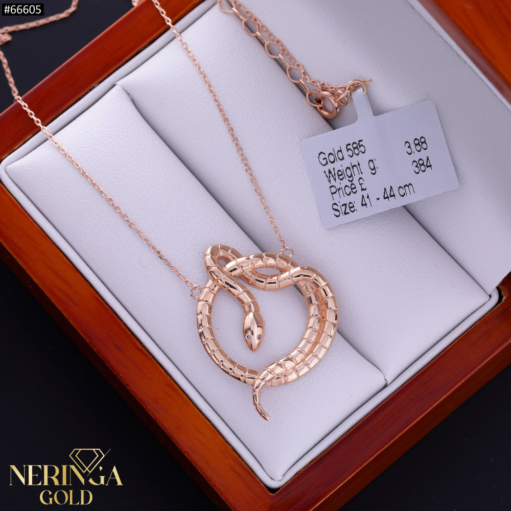 Rose gold necklace set #66605