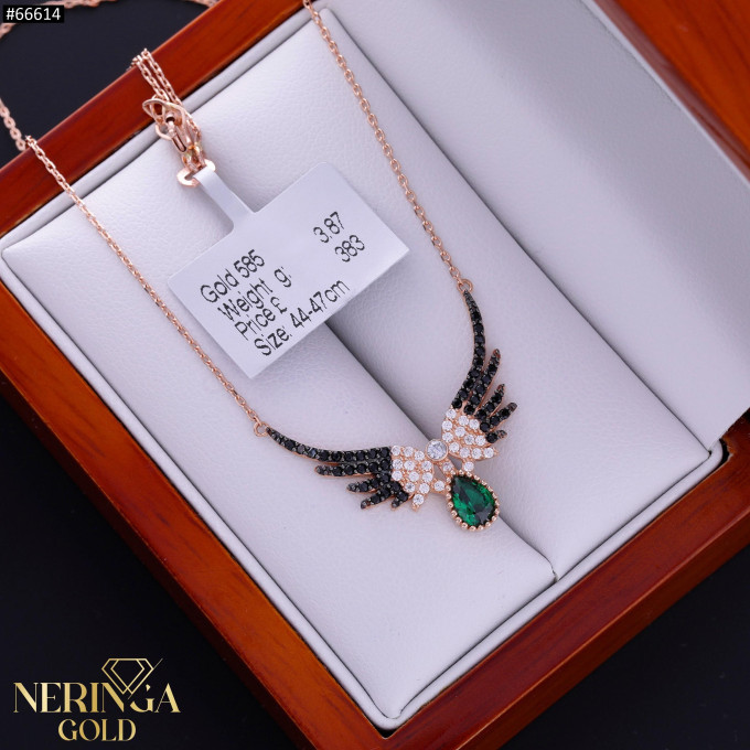 Rose gold necklace set #66614