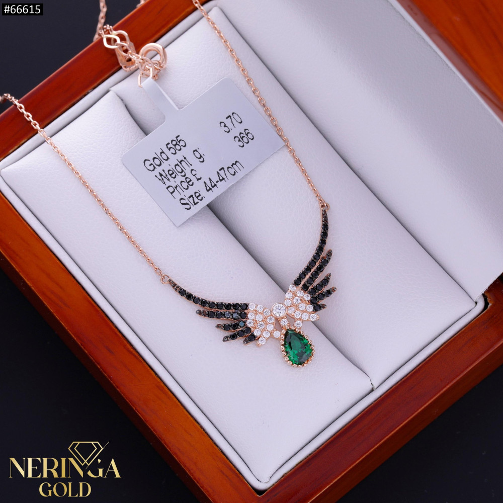 Rose gold necklace set #66615